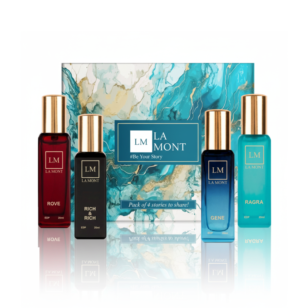 LA MONT Men's Perfume Gift Set (4x20ml)