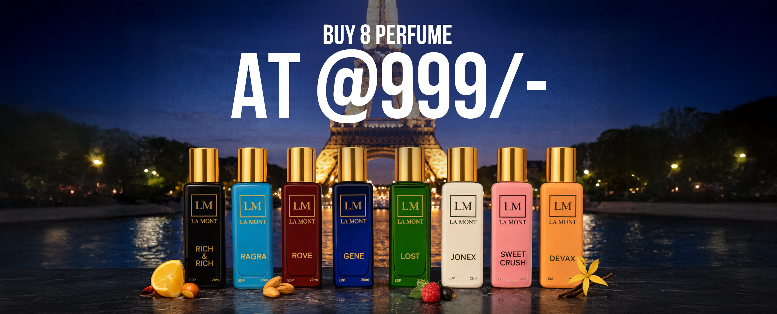 Buy 8 Fragrances at 999