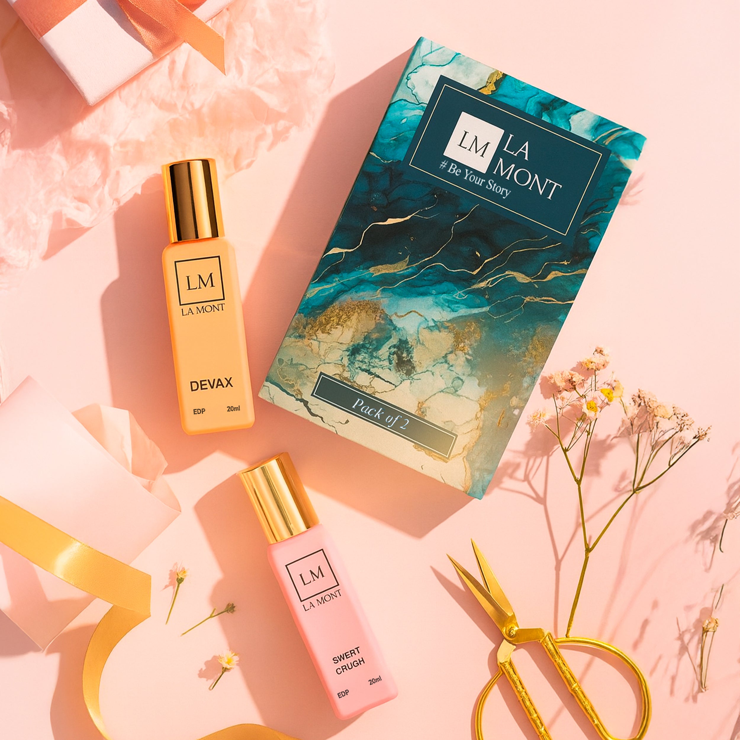 LA MONT DEVAX & SWEET CRUSH EDP Combo For Women (2x20ml)