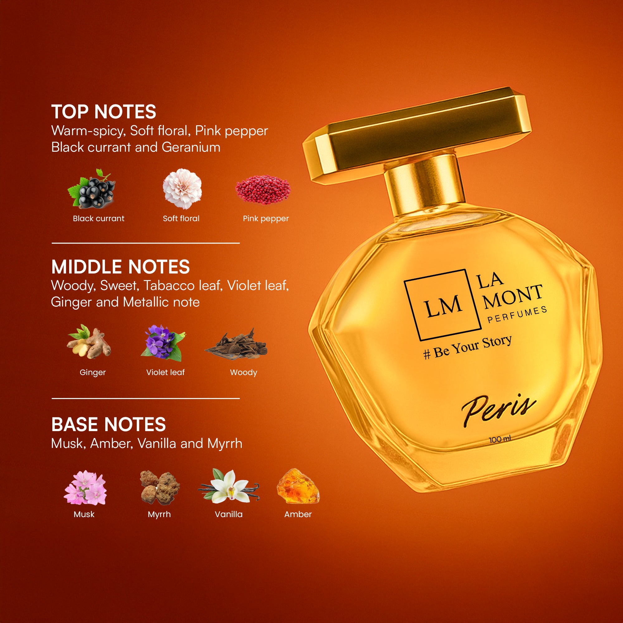 PERIS Perfume For Unisex- 100ml