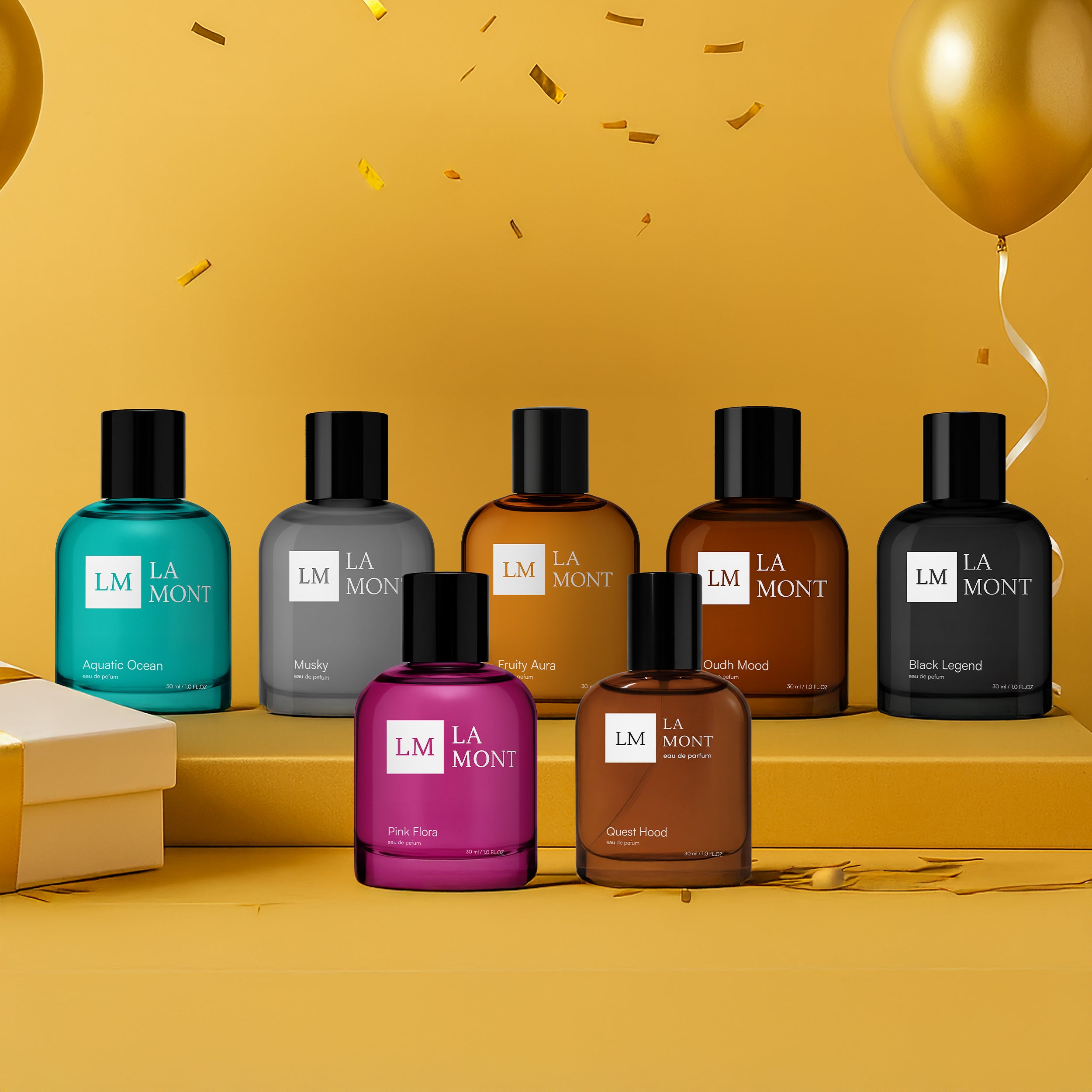 LA MONT Imperial Collection Perfume Gift Set (7x30ml)