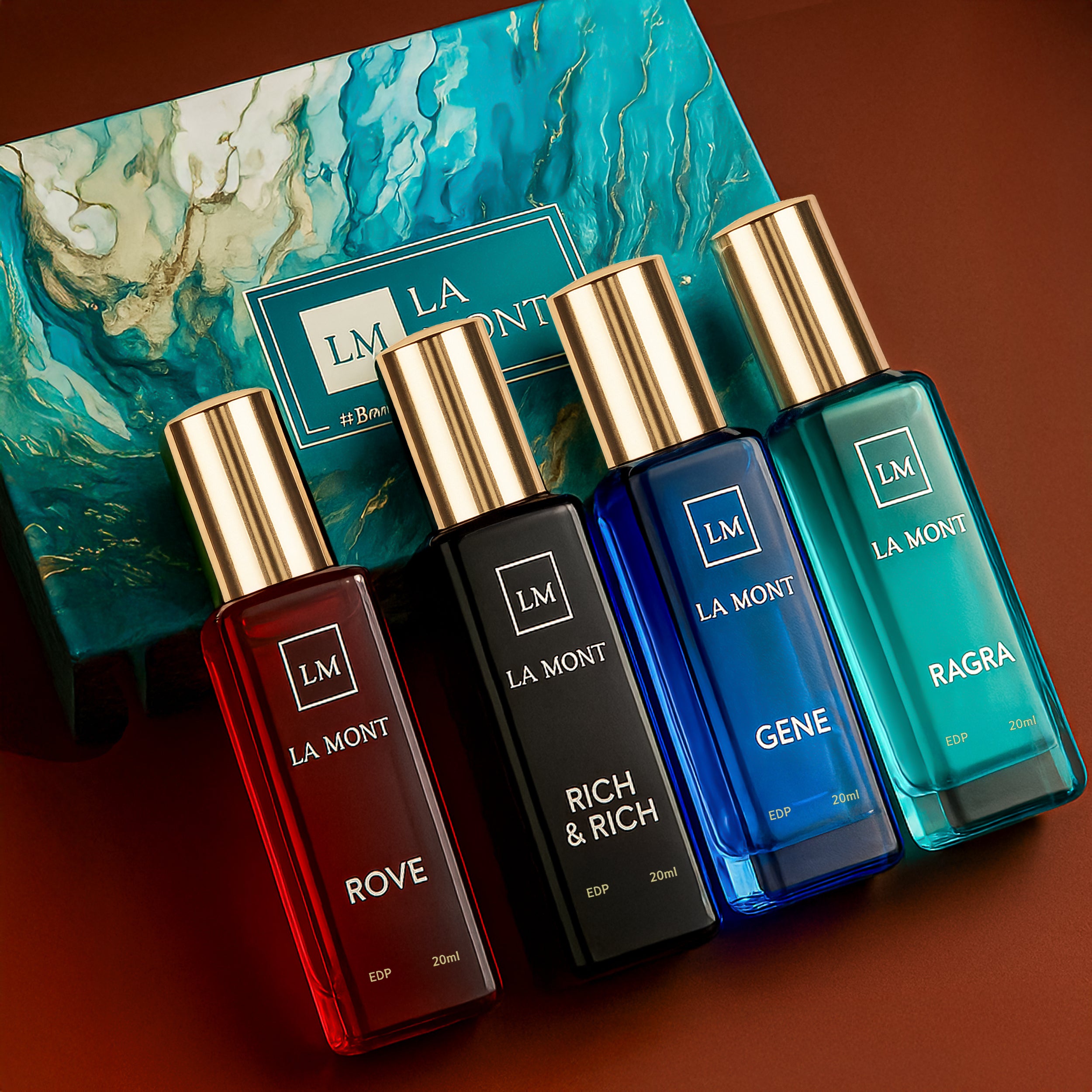 LA MONT Men's Perfume Gift Set (4x20ml)