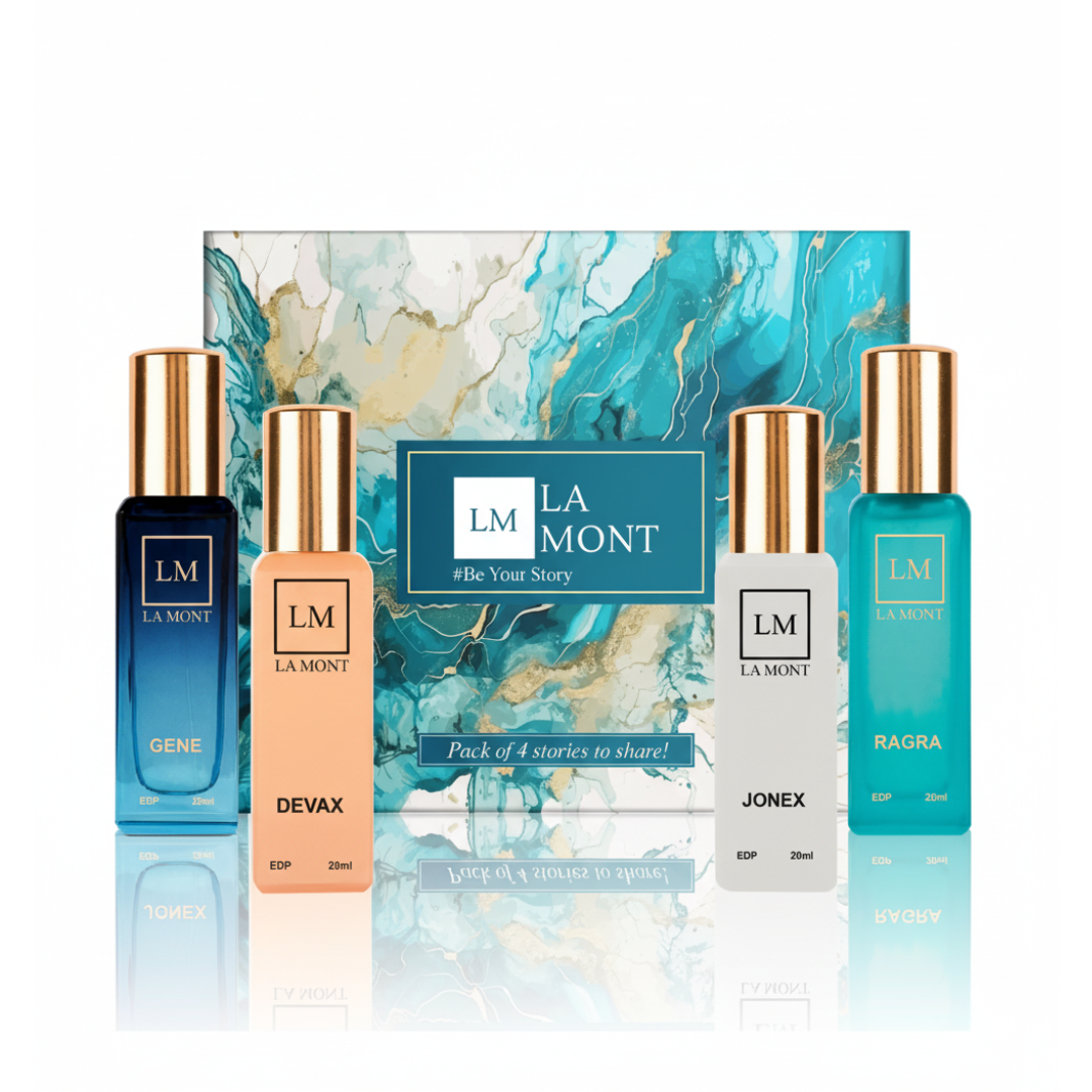LA MONT Unisex Perfume Gift Set (4x20ml)