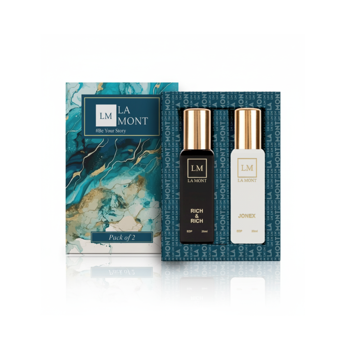 LA MONT RICH & RICH & JONEX EDP Unisex Combo (2x20ml