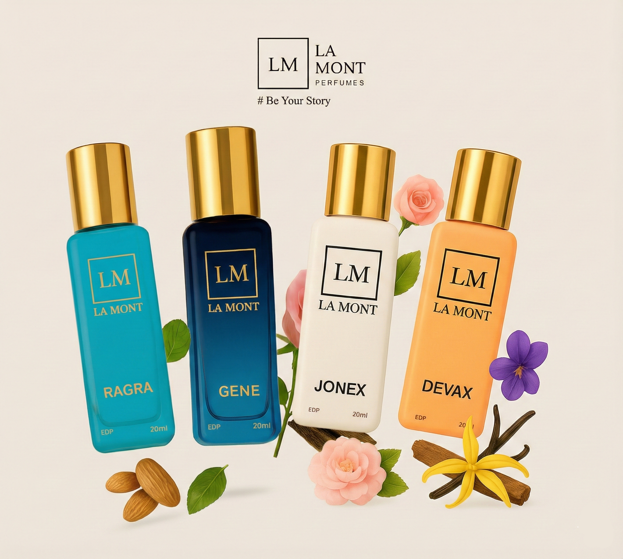 Unisex EDP Gift Set-4x20ml